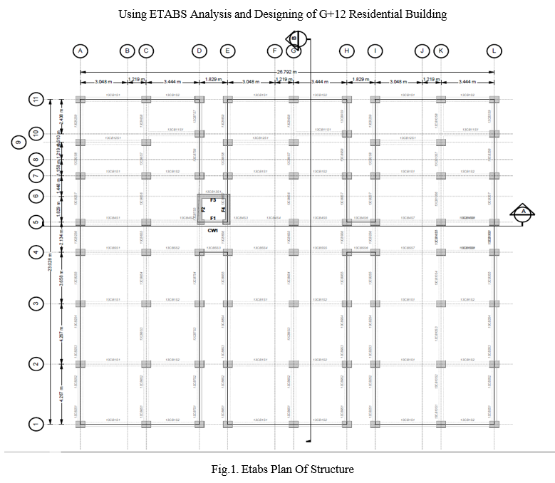 Analysis and Design of G+12 Storey Reinforced Concrete Building Using ETABS