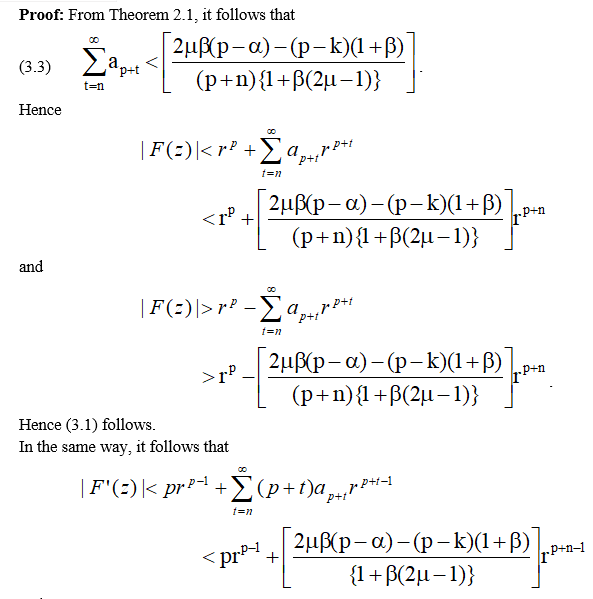 A Generalized Subclass of p-VALENT Analytic Functions