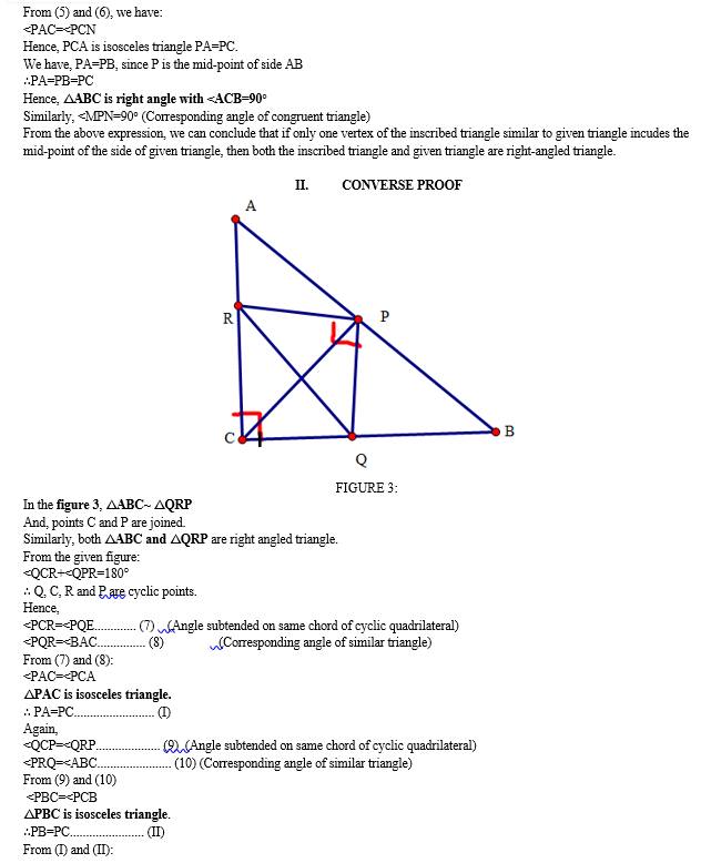 Conditions for Inscribed Triangle to Be Similar to Given Triangle