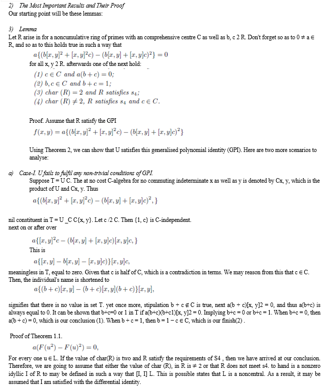 Mathematics' Ring Theory Involving Prime Rings, and Destructing ...