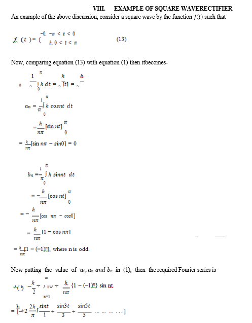 Applications of Fourier series and Fourier Transform in Electrical and ...