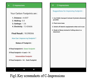 Mobile based-Carbon Footprint Calculator and Analyzer