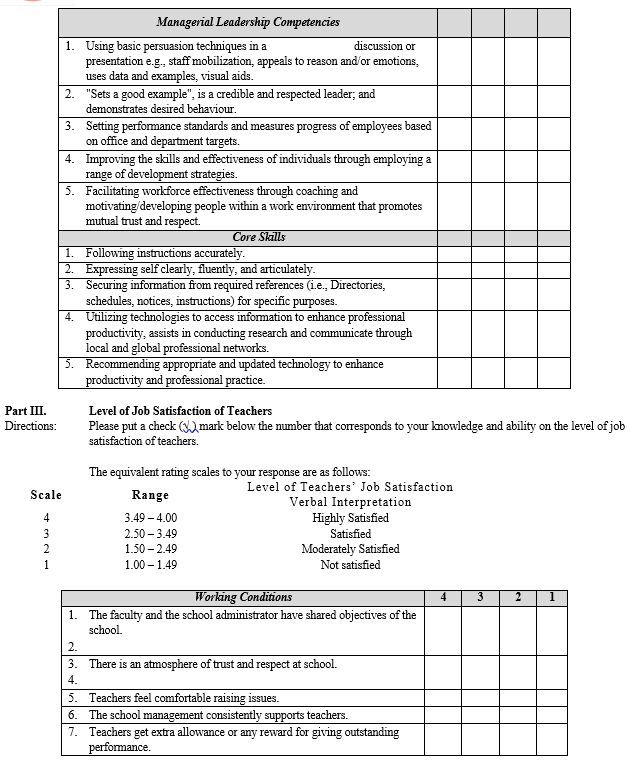 Leadership Competencies of Public Elementary School Heads and its ...